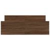 vidaXL Bed Frame without Mattress Brown Oak 150x200 cm King Size