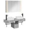 vidaXL Bathroom Cabinet Set 4 pcs Grey Sonoma Engineered Wood