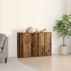vidaXL Sideboard 2 pcs Old Wood 60 x 31 x 84 cm Engineered Wood