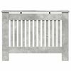 vidaXL Radiator Cover Concrete Grey 112 x 19 x 81.5 cm Engineered Wood