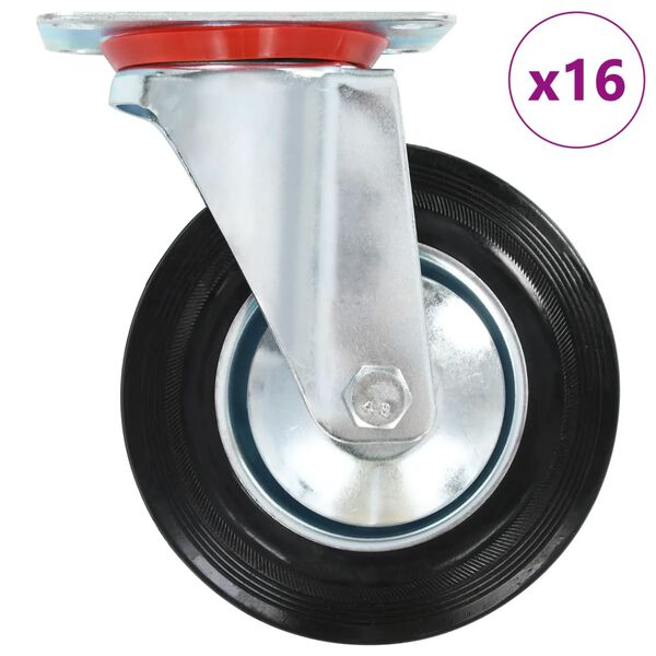 vidaXL 16 pcs Swivel Casters 160 mm
