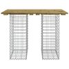 vidaXL Garden Table Gabion Design 100x70x72 cm Impregnated Wood Pine