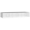 vidaXL 3-Panel Rabbit Cage 325x109x54 cm Galvanised Iron