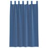 vidaXL Voile Curtains with Loops 2 pcs Royal Blue 140x175 cm
