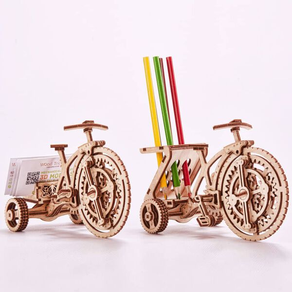 Wood Trick Wooden Scale Model Kit Bicycle