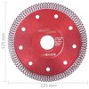 vidaXL Diamond Cutting Disc with Holes Steel 125 mm