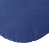 vidaXL Seat Cushions 2 pcs Police Blue Ø 40 x 13 cm Velvet