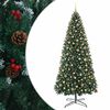 vidaXL Artificial Hinged Christmas Tree with Bauble 500 cm 900 LEDs