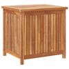 vidaXL Garden Storage Box 60x50x58 cm Solid Teak Wood