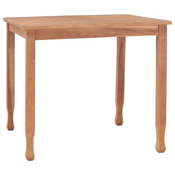 vidaXL Garden Dining Table 85x85x75 cm Solid Teak Wood