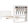 vidaXL Bookcase Bed without Mattress White 90x190 cm Single Solid Wood Pine
