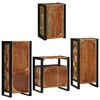 vidaXL Bathroom Furniture Set 4 pcs Multicolour Solid Reclaimed Wood