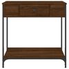 vidaXL Console Table Brown Oak 75x34.5x75 cm Engineered Wood