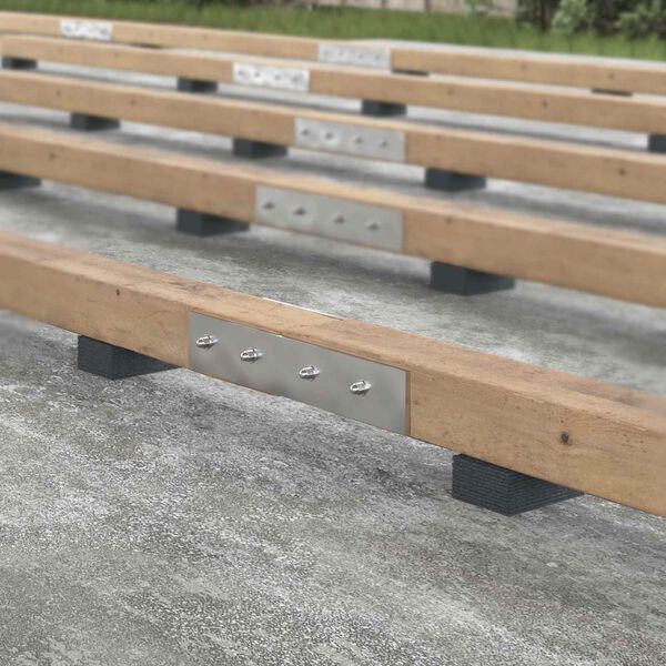 vidaXL Rubber Granulate Patio Pad Black 6 x 9 x 0.3 cm Rubber