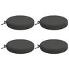 vidaXL 4-Piece Seat Cushions SOEST 4 pcs 100% Polyester Anthracite