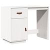 vidaXL Desk White 95x50x75 cm Solid Wood Pine