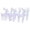 vidaXL Christmas Reindeers 6 pcs Multicolour 240 LEDs Acrylic