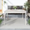 vidaXL Garden Table White 121x82.5x76 cm Solid Wood Pine