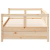 vidaXL Daybed without Mattress Natural 90x200 cm Solid Wood Pine