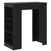 vidaXL Bar Table 95 x 47 x 103.5 cm Engineered Wood Black Oak