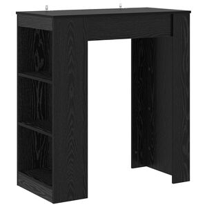 vidaXL Bar Table 95 x 47 x 103.5 cm Engineered Wood Black Oak