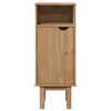 vidaXL Bathroom Cabinet OTTA 35x30x90 cm Solid Wood Pine