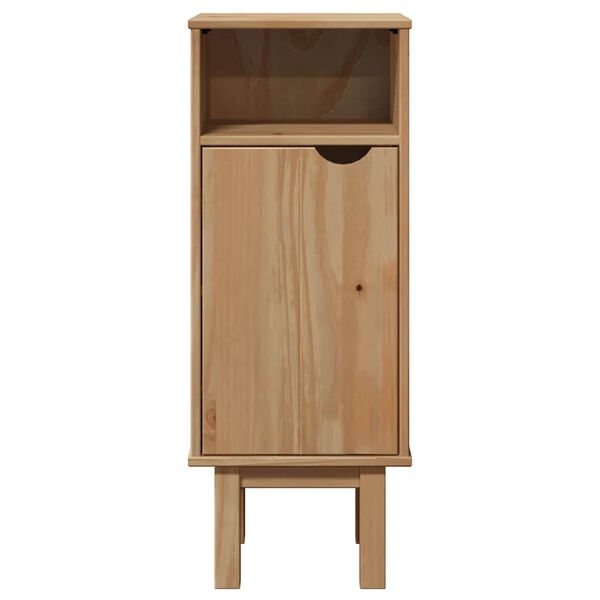 vidaXL Bathroom Cabinet OTTA 35x30x90 cm Solid Wood Pine