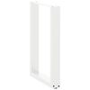 vidaXL Dining Table Legs U-Shaped 2 pcs White 50x(72-73) cm Steel