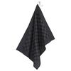 vidaXL 20 Piece Towel Set Black and Grey Cotton
