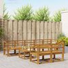 vidaXL Outdoor Sofa Set 9 pcs Natural Solid Acacia Wood