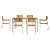vidaXL GardenDiningSet Brown SolidAcaciawood