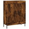 vidaXL Highboard Smoked Oak 69.5x34x180 cm Engineered Wood