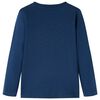 Kids' T-shirt with Long Sleeves Navy Blue 128