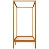 vidaXL Canopy Bed Frame without Mattress Honey Brown Solid Wood 90x200cm