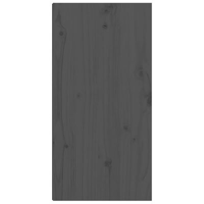 vidaXL Wall Cabinet Grey 30x30x60 cm Solid Wood Pine