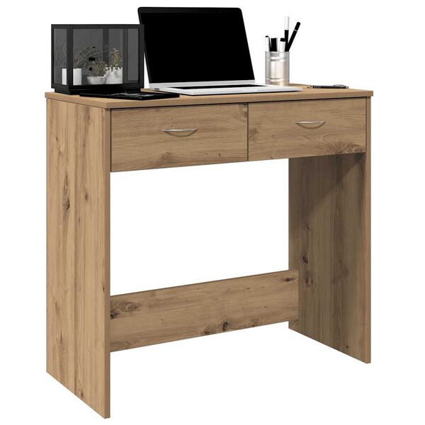 vidaXL Desk Artisian Oak 80x40x75 cm Engineered Wood