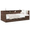 vidaXL Daybed with Drawers without Mattress Brown Oak 90x190 cm Single