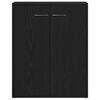 vidaXL Sideboard Black Oak 60x30x75 cm Engineered Wood