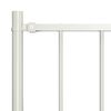vidaXL Fence Panel Woerden with Posts Steel 1.7x1 m White