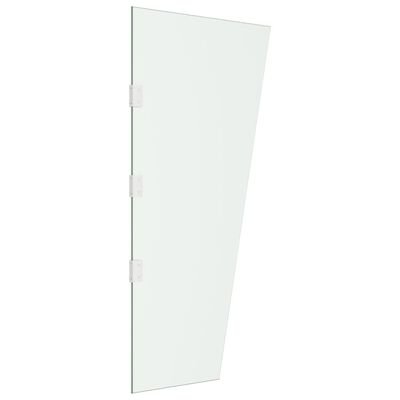 vidaXL Side Panel for Door Canopy Transparent 50x100 cm Tempered Glass