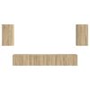 vidaXL TV Cabinet Set Wall-mounted 5 pcs Sonoma Oak Engineered Wood