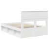 vidaXL Bed Frame with Headboard White 120 x 200 cm Solid Pine Wood