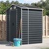 vidaXL Garden Shed Anthracite 191x130x198 cm Galvanised Steel