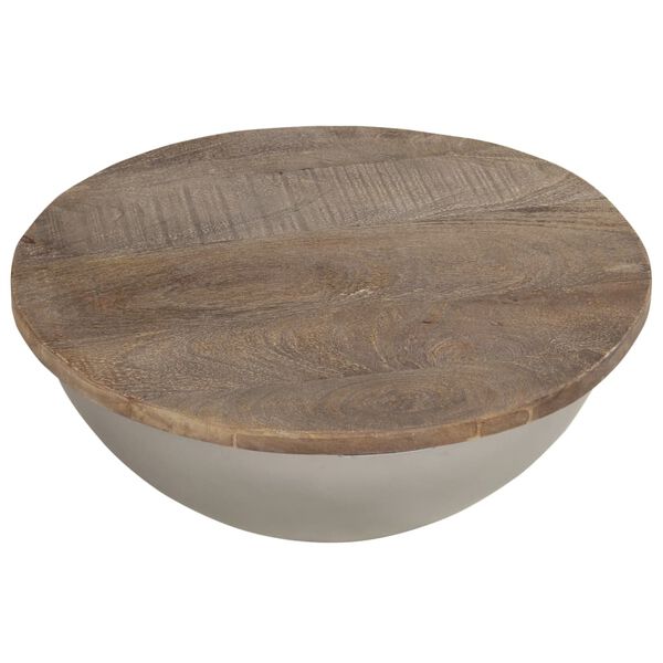 vidaXL Bowl Shaped Coffee Table &Oslash;60 cm Solid Mango Wood