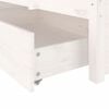 vidaXL Bed Frame without Mattress with Drawers White Small Double