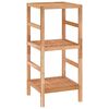 vidaXL Bathroom Shelf 35,5x35,5x79 cm Solid Wood Walnut