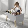 Vipack Kids Toy Box Kiddy Wood Cool Grey