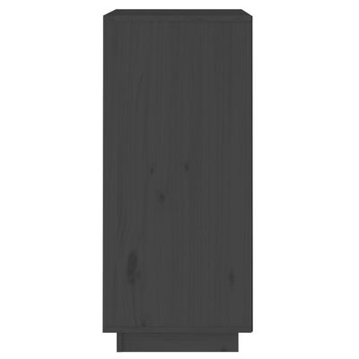 vidaXL Sideboard Grey 38x35x80 cm Solid Wood Pine