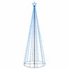 vidaXL Christmas Cone Tree Blue 310 LEDs 100x300 cm