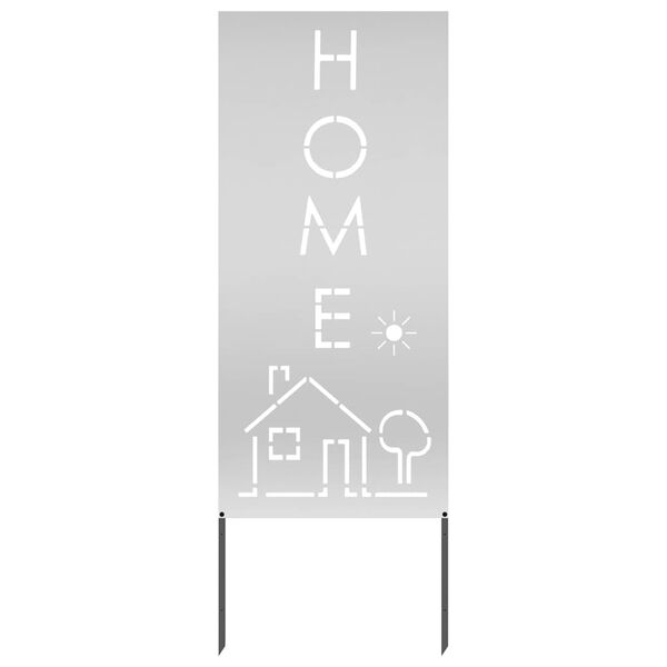 vidaXL Garden Privacy Screen Silver 50 x 140 cm Galvanised steel